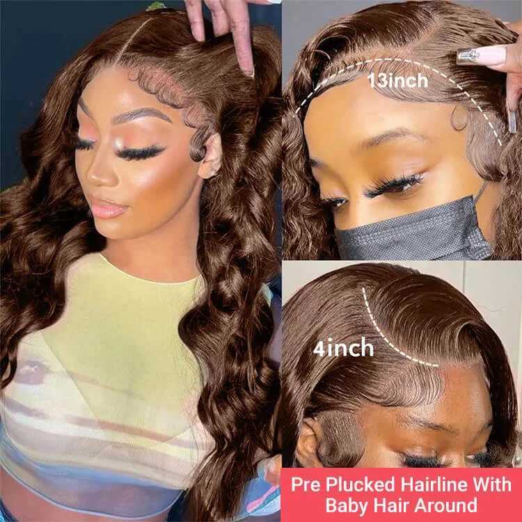 Lace Frontal Clo With Baby Hair Human Hair Lace Clo Remy Brazilian Body Wave Hair Weaving Ear to Ear 13x4 Lace FrontalXJ250120