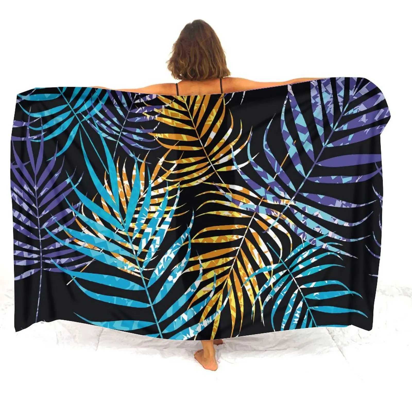 Polynesian Ladies Sarong Custom Vintage Print Summer Seaside Sun Protection Ce 2024 New Elegant Sarong Quty Fabric W250120