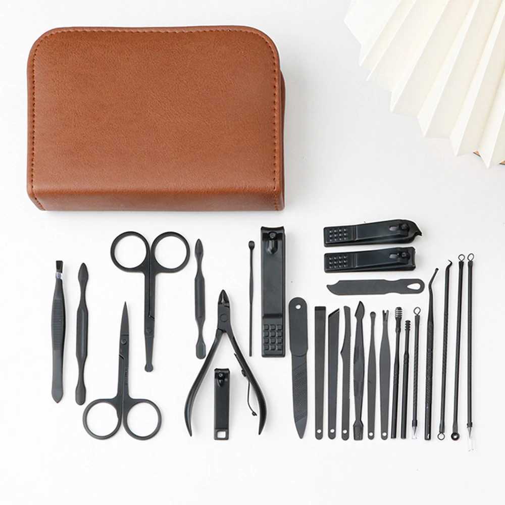 Manicure Set Professional Nail Clipper Kit-26 Pieces Stainless Steel Manicure Kitnail Care Tools with Luxurious Travel CaseXJ250116
