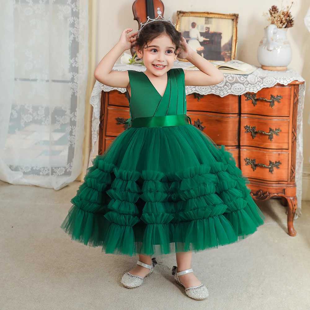 Baby Girls Dress Lace Newborn 1st Birthday Pink Princess Girl Dress For Wedding Party Tulle Dresses Toddler Baptism Evening Gown X250203