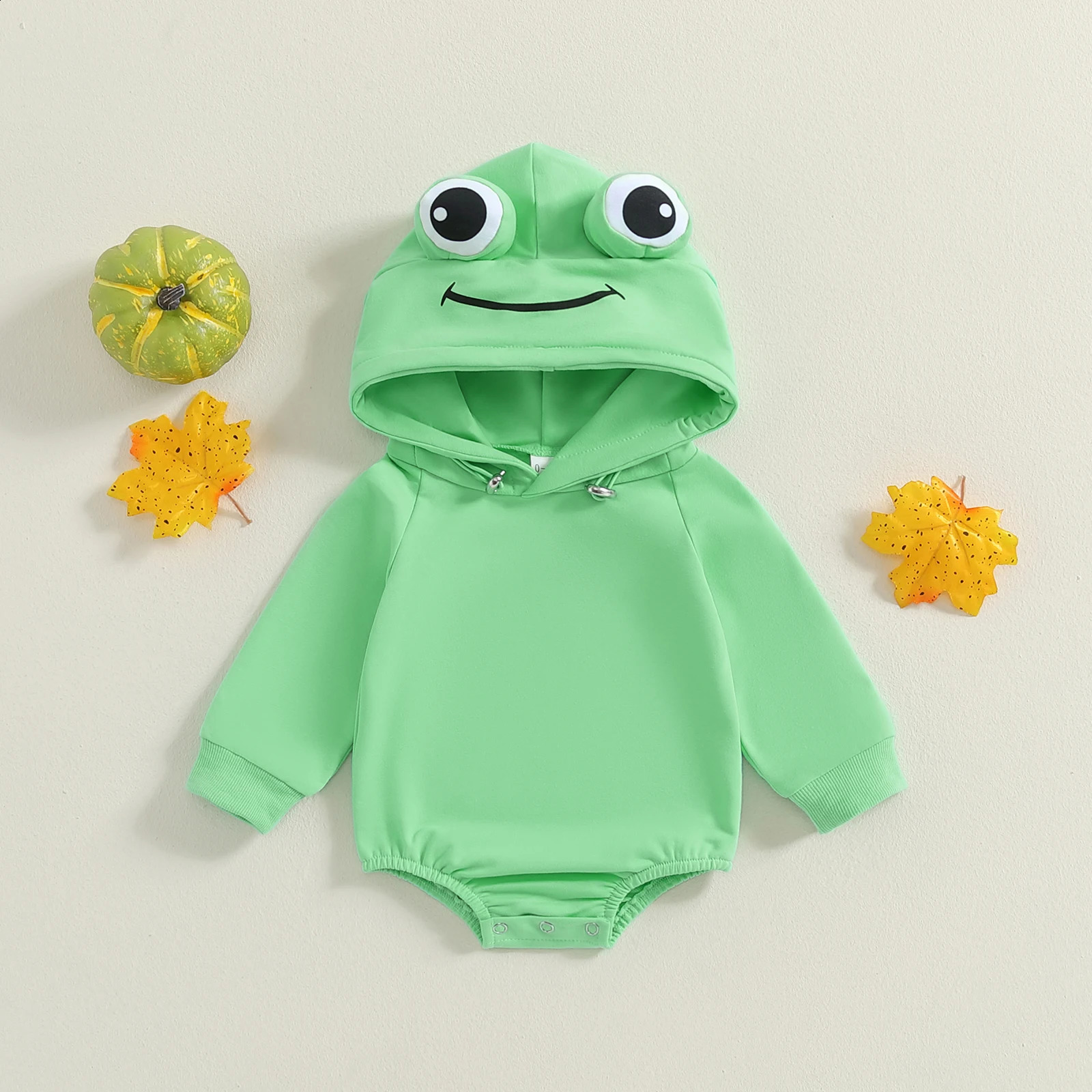 Autumn Halloween Infant Baby Boys Girls Bodsyuit Long Sleeve Hooded Costume Fall Clothes 250121