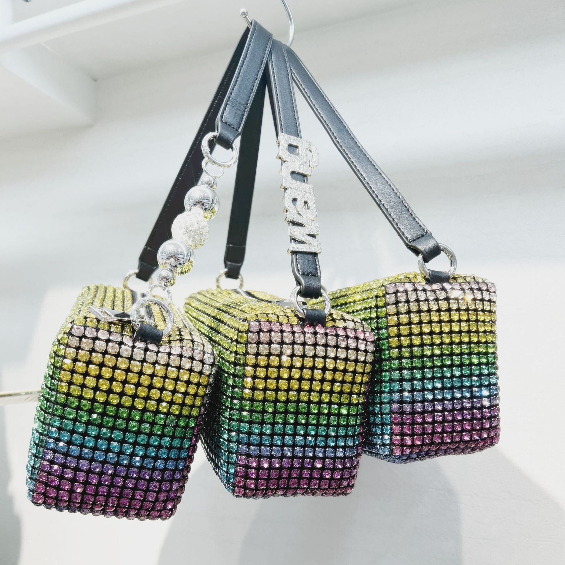 Bags Guangzhou Luggage new style New Set Women's Square Banquet Small King Water Diamond Bag