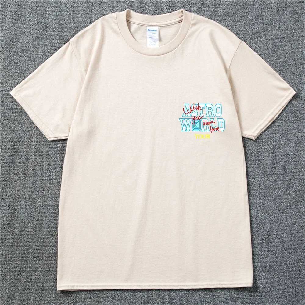 New Summer Hip Hop T-shirt Mens Harajuku T-shirt Your Letter Printed T-shirt Here Top X250203