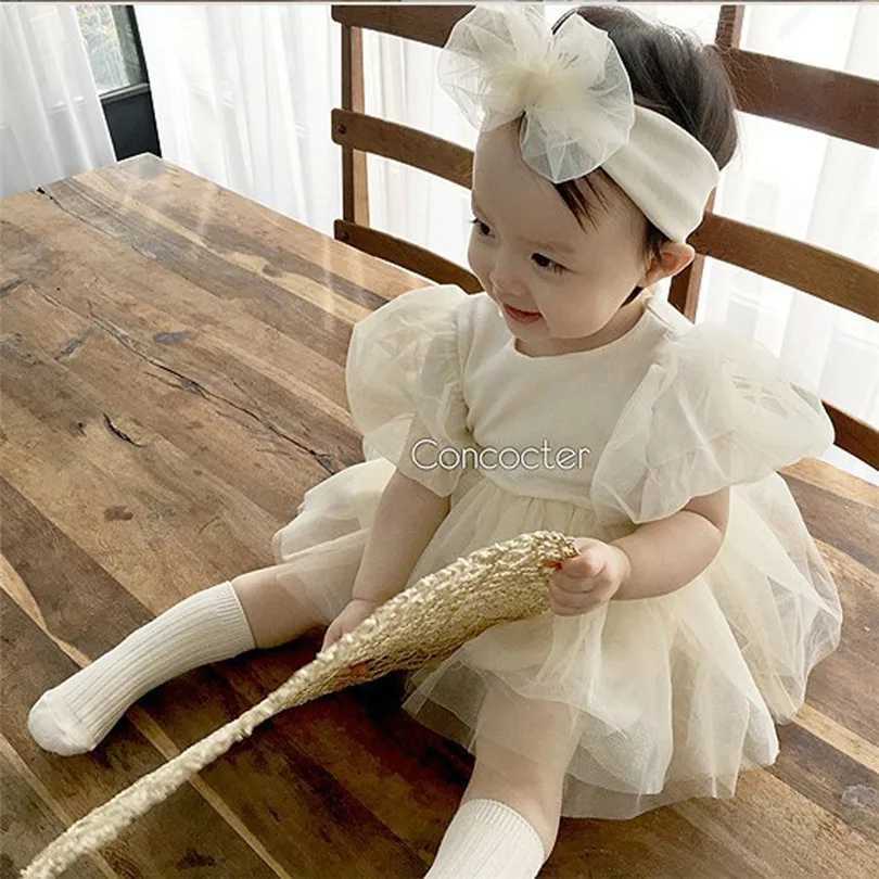 Baby Girls Dress Newborn Princess Baby Dress For Girl 1st Birthday Party Wedding Infant Baby Girl Clothes Cotton Baptism Dress X250203