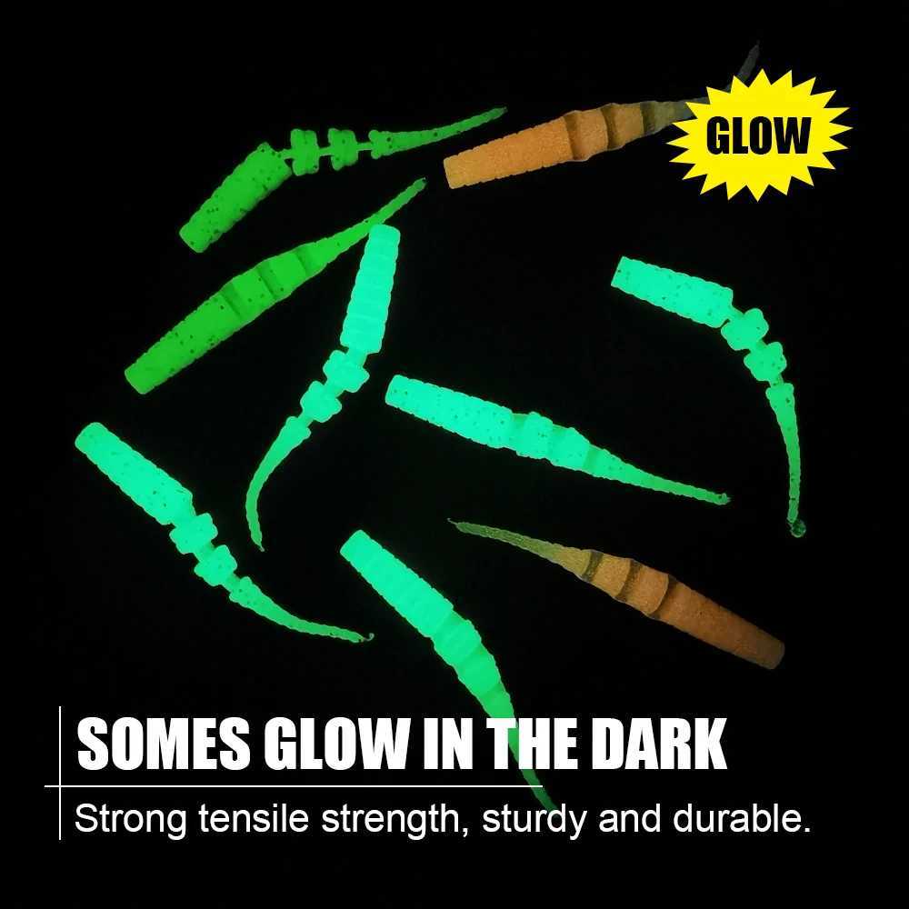 Spinpoler 20pc Light Game Ajing Fishing Lure Jointed Soft Bait Rockfish Ocean Rock Bait Silicone Swimbait Tackle Isca Esca PescaXJ250122