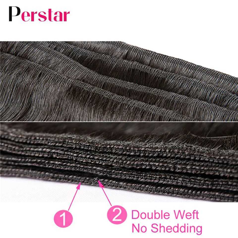 Perstar Brazilian Deep Wave Bundles With Clo Human Hair Weave Bundles With Lace Front Deep Curly Human Hair Extensions RemyXJ250120