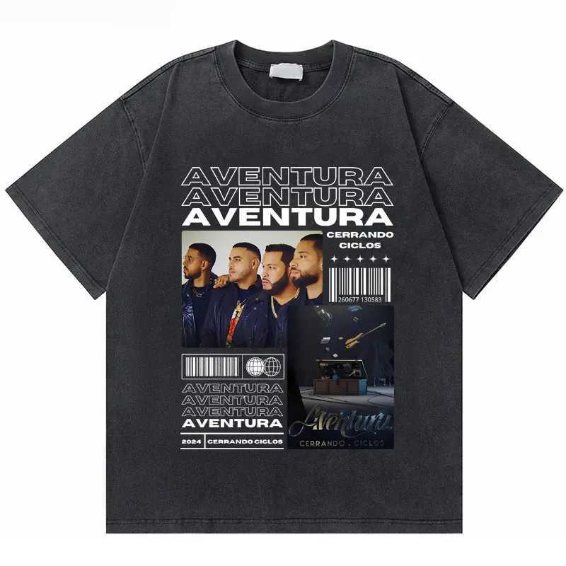 Washed Vintage Rapper Trueno Double Sided Print T-shirt Men Women Hip Hop Fashion Shirt Mens Cotton Casual Oversized T Shirt X250203