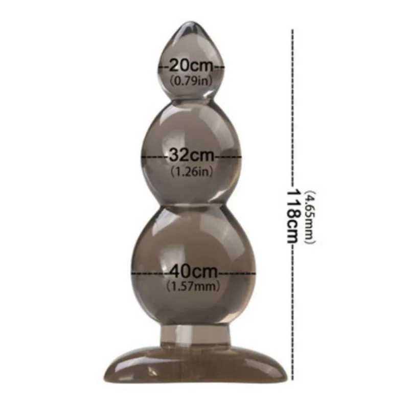 Anal Balls Anal Plug For Men and Women Anal Sex Toys Jelly Silicone Butt PlugXJ250121