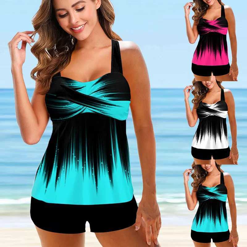 Women Beachwear Swim Rainbow Fire Summer Tankini Monokini Swimwear Bathing Suit Two Pieces Bikini Set Swimsuits Womens S-6XLXJ250120