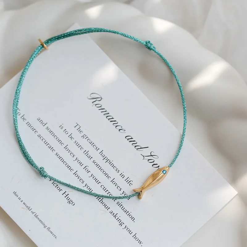 VENTFILLE 925 Sterling Silver Koi Fish Anklet Rope for Women Girl Cute Fashion Summer Jewelry Dropshipping WholesaleXJ250121