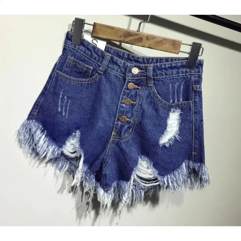Denim Booty Shorts with Fur Lining for Women Sexy Short Jeans for FemaleCasual and Fashionable Big Size High Waisted Summer 250116