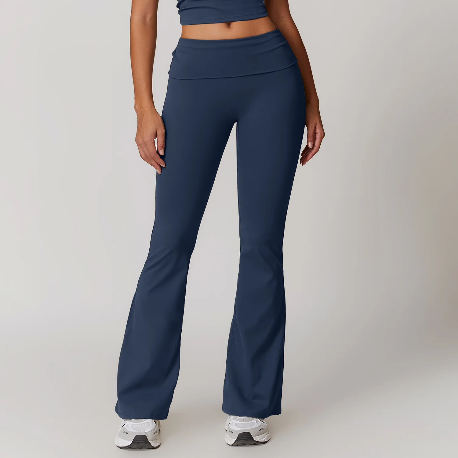 Womens Flared Pants High Waist Lifting Hip Fashion Wideleg Trousers Elastic Fitness Yoga Leggingscasual yoga pants flare 250108