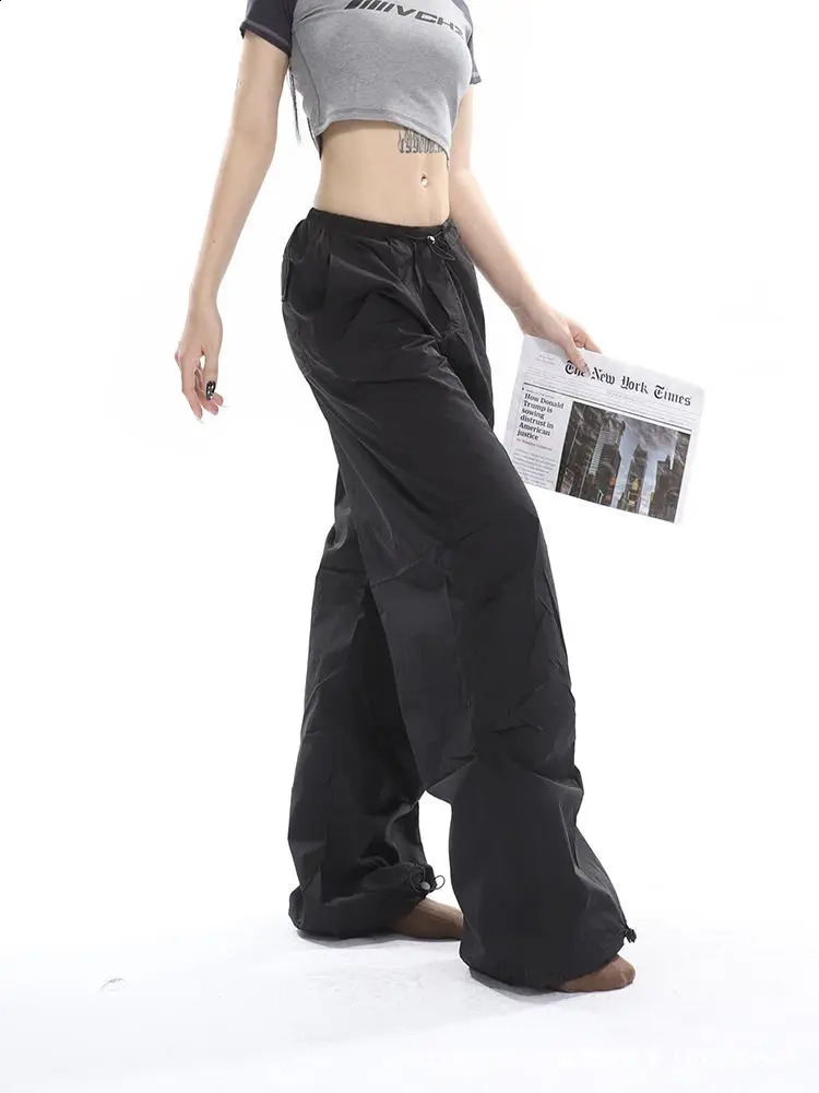 Vintage Y2K Harajuku Baggy Pants Fashion Women Streetwear Hip Hop Joggers Wide Leg Cargo Pant Female Clothes Sweatpants Trousers 250122