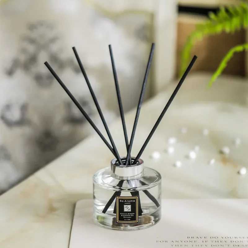165ML Reed Diffusers Set with 5pcs Aroma Fiber Sticks Glass BottleLime basil citrus/NeroliNo Fire Aromatherapy Oil Sets X250203