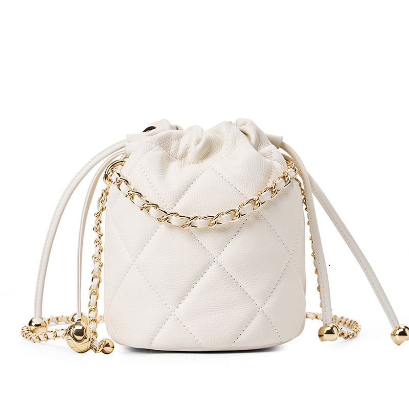 Bag New Crossbody Bucket 2025 Luxury Versatile Handheld Small Chain Genuine Leather Women's Bag