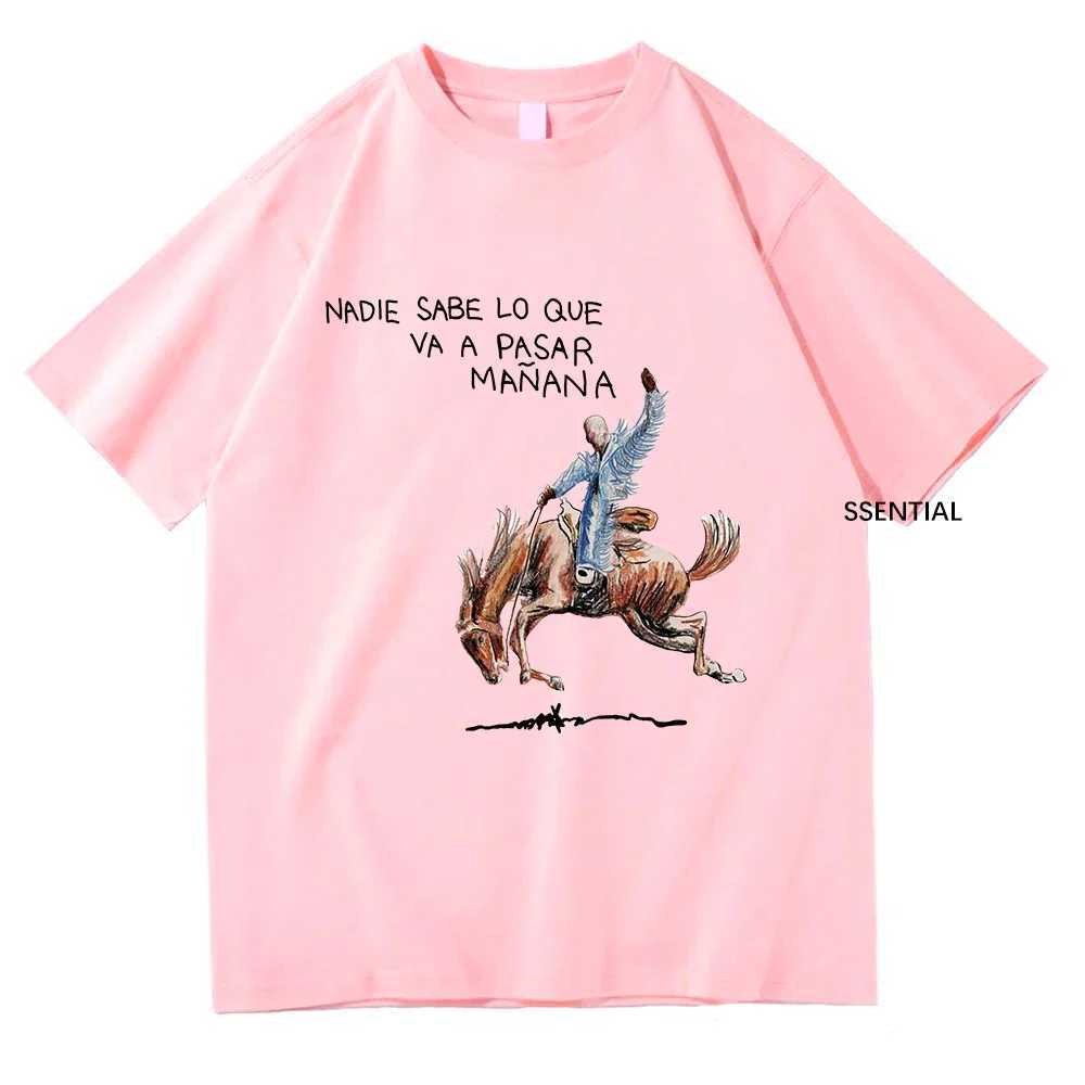 Nadie Sabe Retro T-shirt Un Preview 2023 Mens/Womens Fashion T-shirt Neutral High Quality Cotton T-shirt Funny Shirt X250203