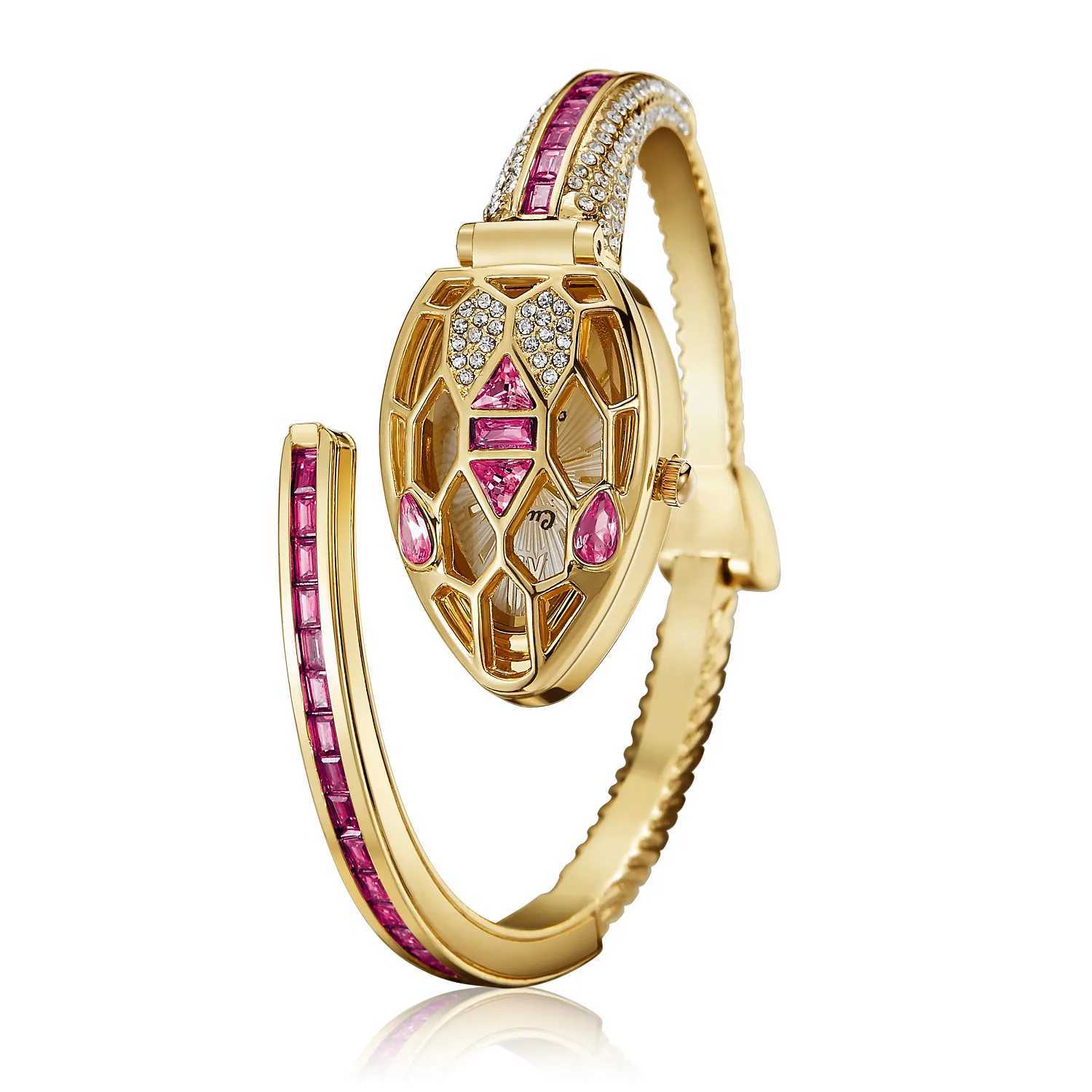 Snake watch Wenshi quartz watch bracelet luxury Wenshi watch fashionable Rhinestone new gift 2023 X250203