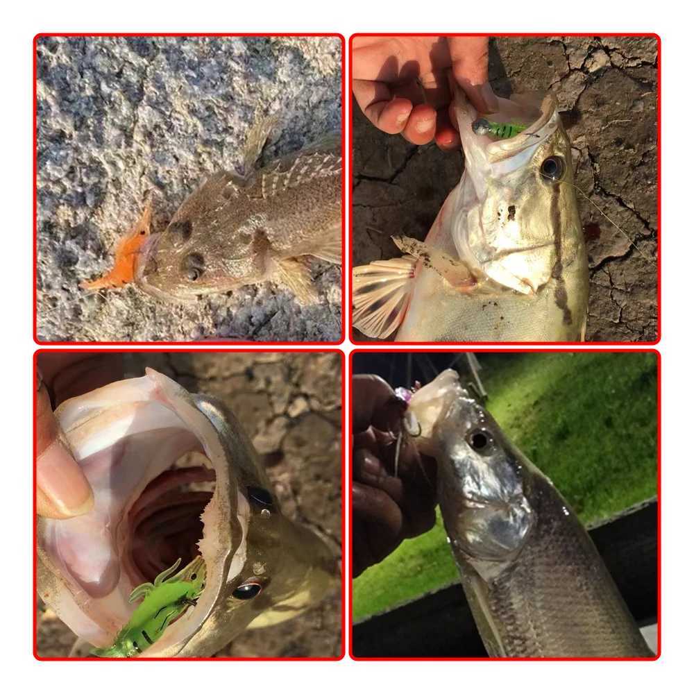 10Pcs 4cm 1.5g Soft Shrimp Worm Shrimp Fishing Lure Tackle Luminous Wobbler Perch Carp Silicone Sharp Lure ArtificialXJ250122