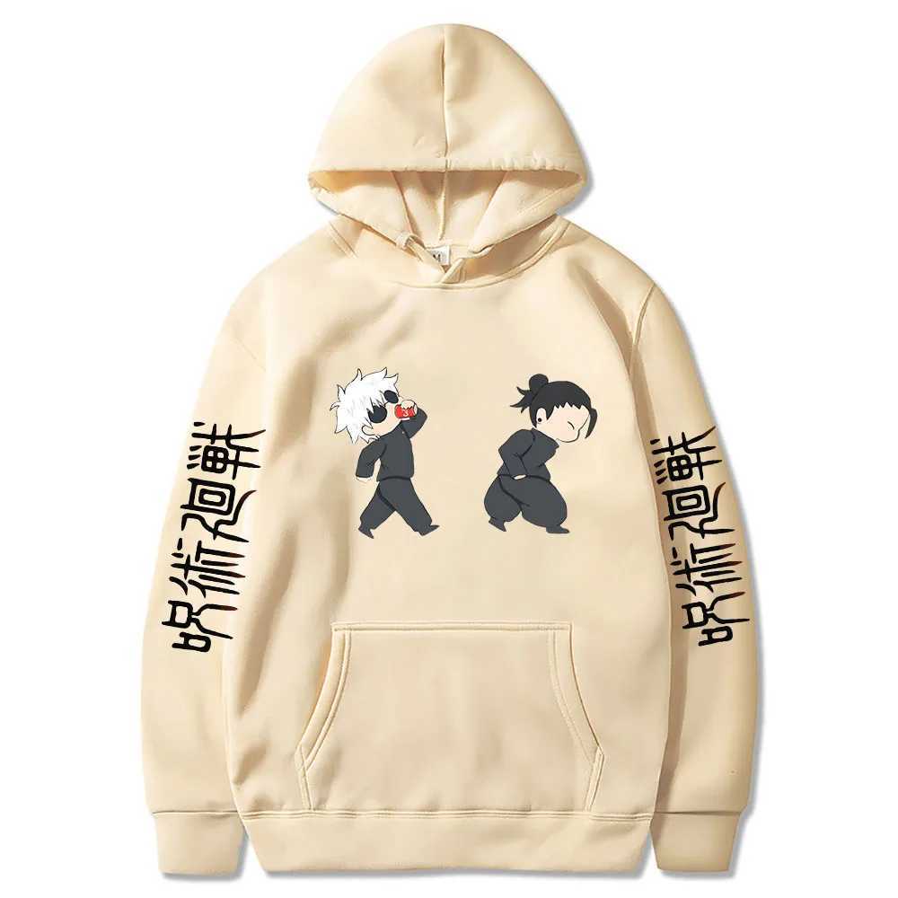 Jujutsu Kaisen Anime Hoodies Cartoon Satoru Gojo Cute Print Men Women Pullovers Autumn Winter Casual Plus Size SweatshirtsXJ2500118
