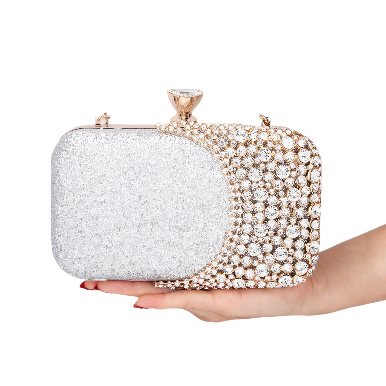 Diamond Dinner Women's Banquet Bag, Versatile Dress, Evening Gown, Rhinestone Hand-Held Bag
