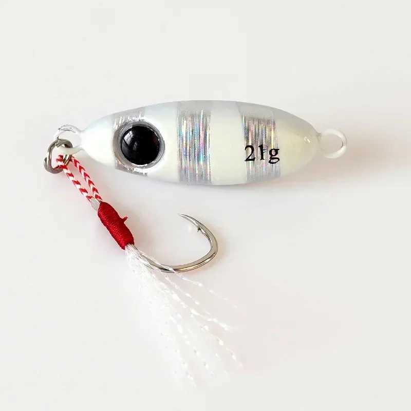 1PCS Micro Metal Jig Fishing Lures 5.5g/7.5g/10g/14g/17g/21g Shore Casting Jigging Spoon Saltwater Artificial BaitXJ250122