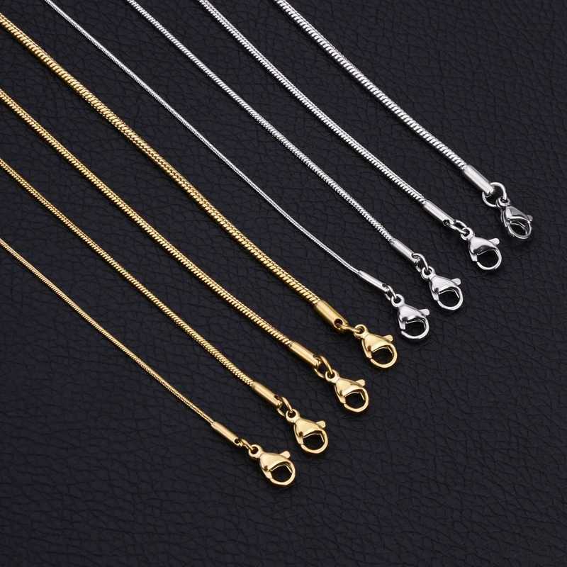 HIYEE Stainless Steel Snake Chain Necklace Chains for DIY for Women Jewelry Making Findings Pendants Lobster Clasps WholesaleXJ250121