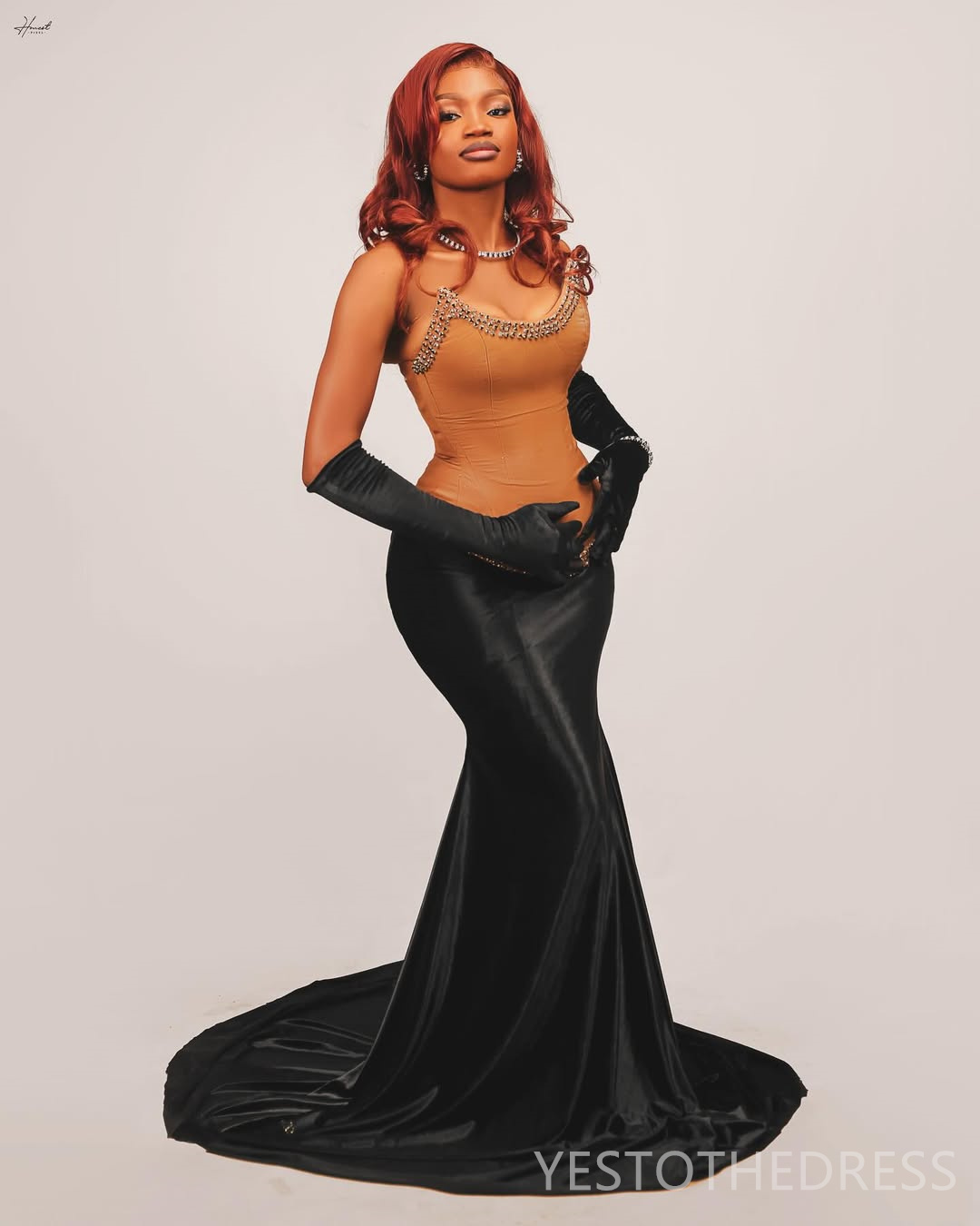 2025 Aso Ebi Prom Dresses Mermaid Evening Gowns For Black Women Formal Gowns For Special Occasions Beaded Birthday Dress Second Reception Gown AM2056