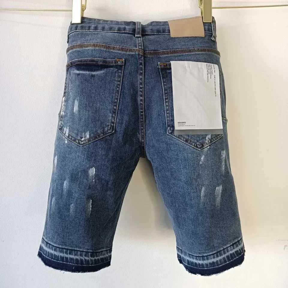 Top quality s Men jeans brands oversized loose cropped pants casual basic denim shorts Repair Low Raise Skinny Denim pants X250203