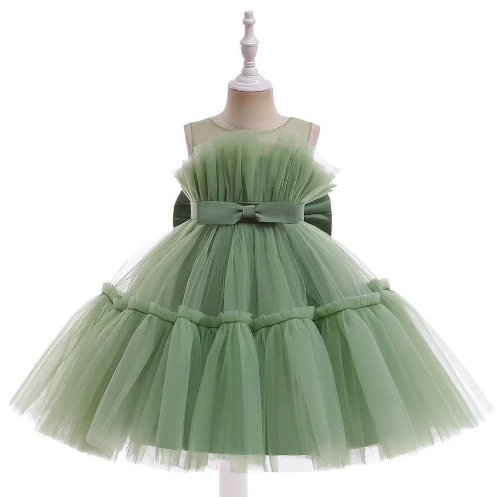 Newborn Baptism Dress For Baby Girls Princess Tutu Costume Infant 1 Year Birthday Party Dresses Toddler Girl Wedding Clothes X250203