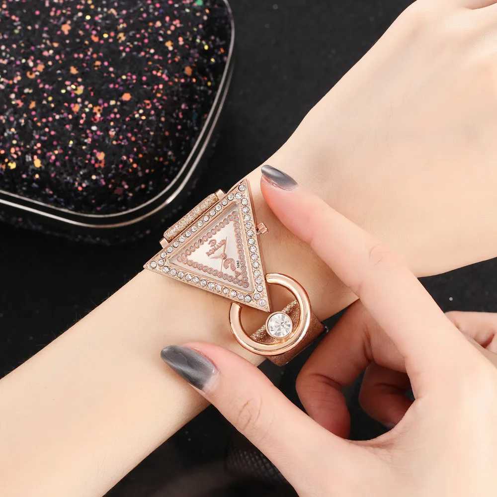 2020 Fashion Triangle Watches Wen Luxury Diamond Watches Ladies Quartz Wristwatches Cheap Pr Sing Womens Watch X250203
