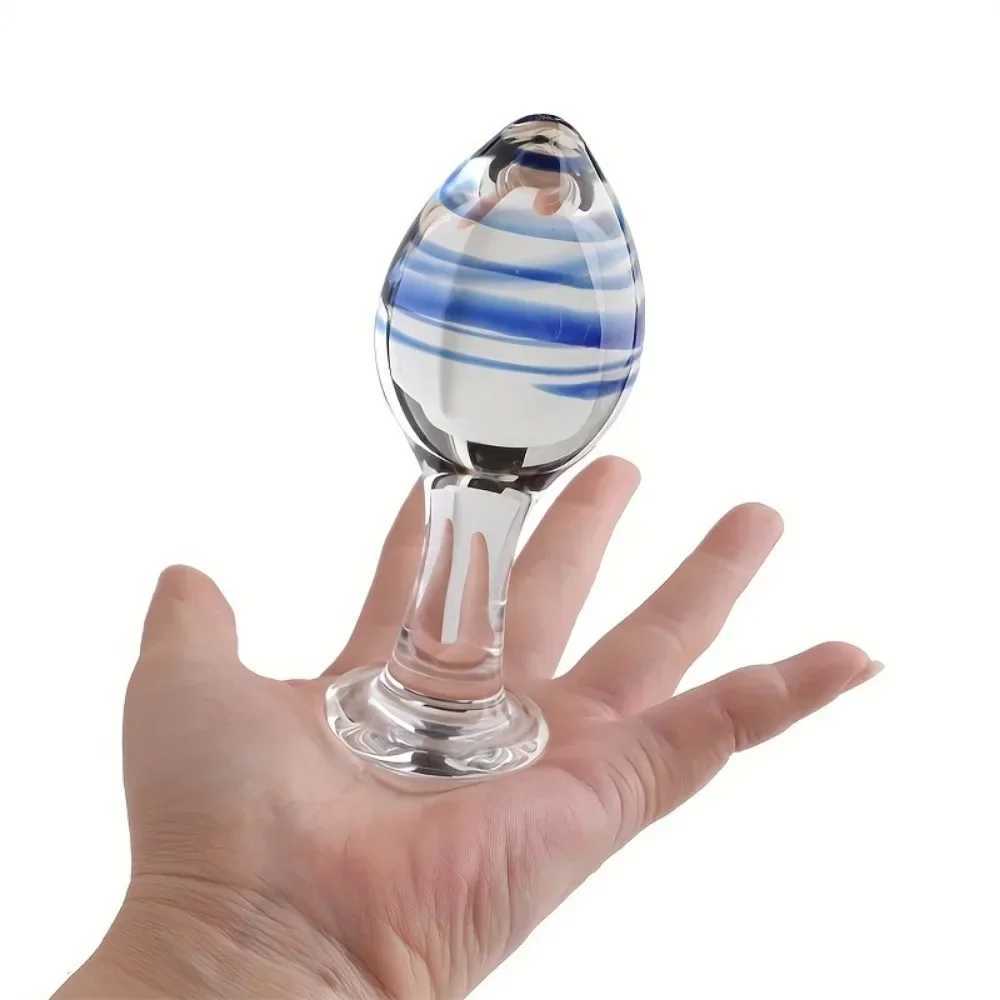 BDSM Glass Anal Plug Female Male Sex Toy Butt Plug Prostate Masturbator Stimulator Crystal Dildo Sex Toys for Women Men GayXJ250121