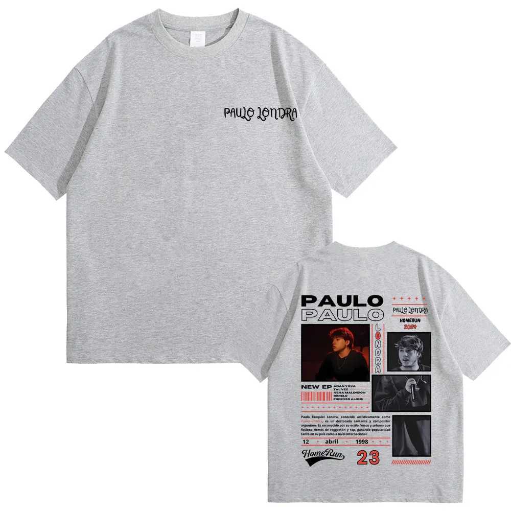 Best Famous Rapper Paulo London Homerun Graphic T-shirts Men Women Hip Hop Vintage T Shirts Male Fashion Casual Oversized Tshirt X250203