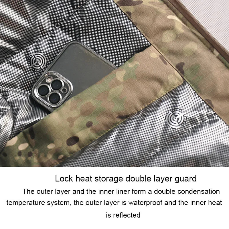 OULYLAN Camouflage Clothing Men Tactical Outdoor Assault Suit Mens Hiking Warm Windbreaker Coat 250122
