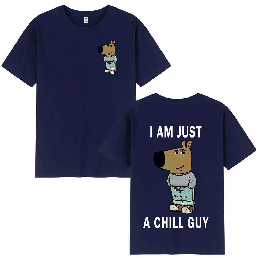 Im Just A Chill Guy Funny Meme T-shirts Men Women Clothing Fashion Oversized T Shirts Cotton Short Sleeve T-shirt Streetwear X250203