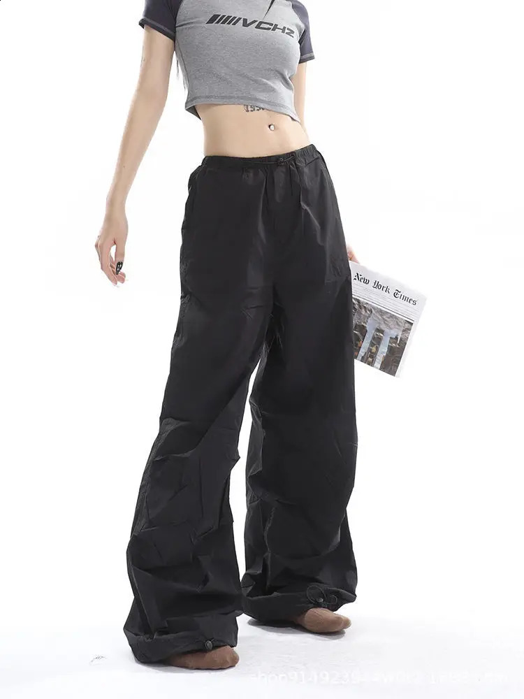 Vintage Y2K Harajuku Baggy Pants Fashion Women Streetwear Hip Hop Joggers Wide Leg Cargo Pant Female Clothes Sweatpants Trousers 250122