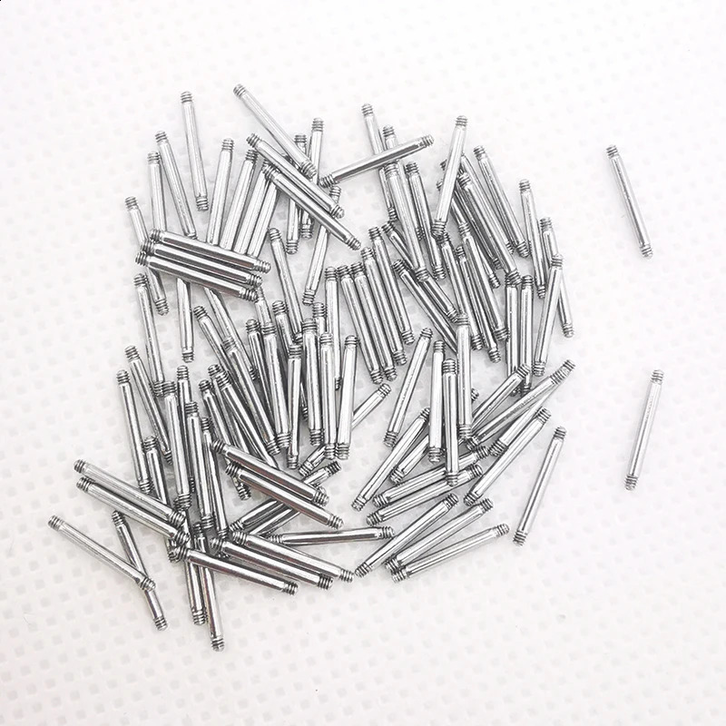 100pcs Piercing Attachments Ear nose tongue lip brows barbell Labret Helix Stud Ring Stainless Steel Body Jewelry for Women Men 250110