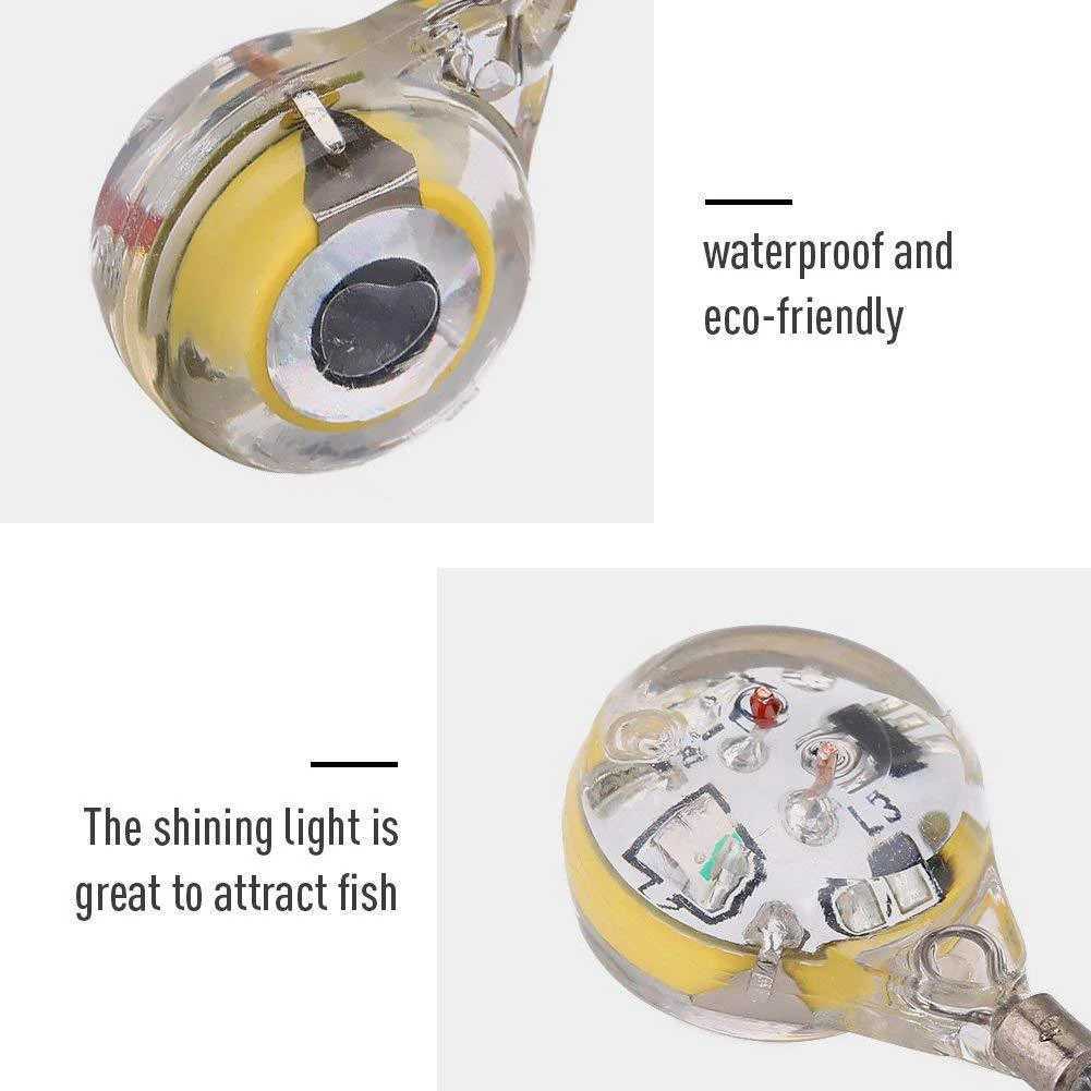 5-20PCS Mini Fishing Lure Light LED Deep Drop Underwater Eye Shape Fishing Squid Fishing Bait Luminous Lure for Attracting FishXJ250122