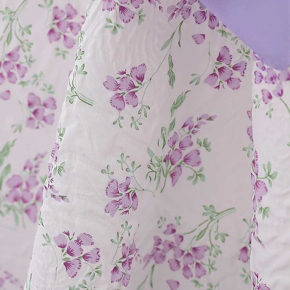 Floral chiffon bow newborn baby dress first birthday party baptism party costume 9 12 month old childrens fluffy costume Visco Duo Beibei X250203