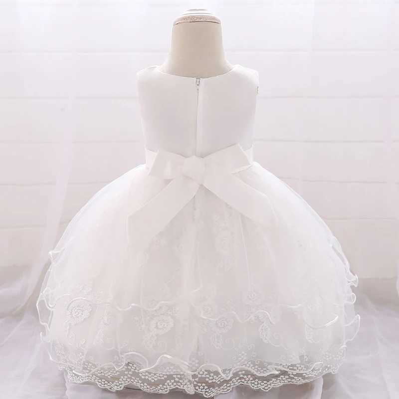 Toddler Infant First Birthday Dress For Baby Girl Clothes Bow Baptism Princess Dress Ceremony Girls Party Gown Dresses 0-2 Year X250203