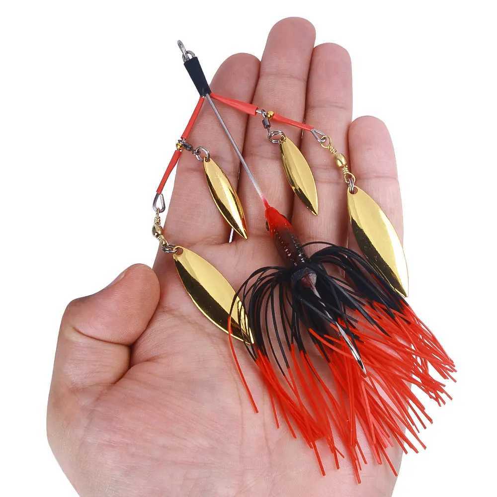 22g 13cm Strong Fishing Jig Bait Comes With double Composite Rotating Sequins Artificial Bait Sharp Hook Realistic Swimming LureXJ250122