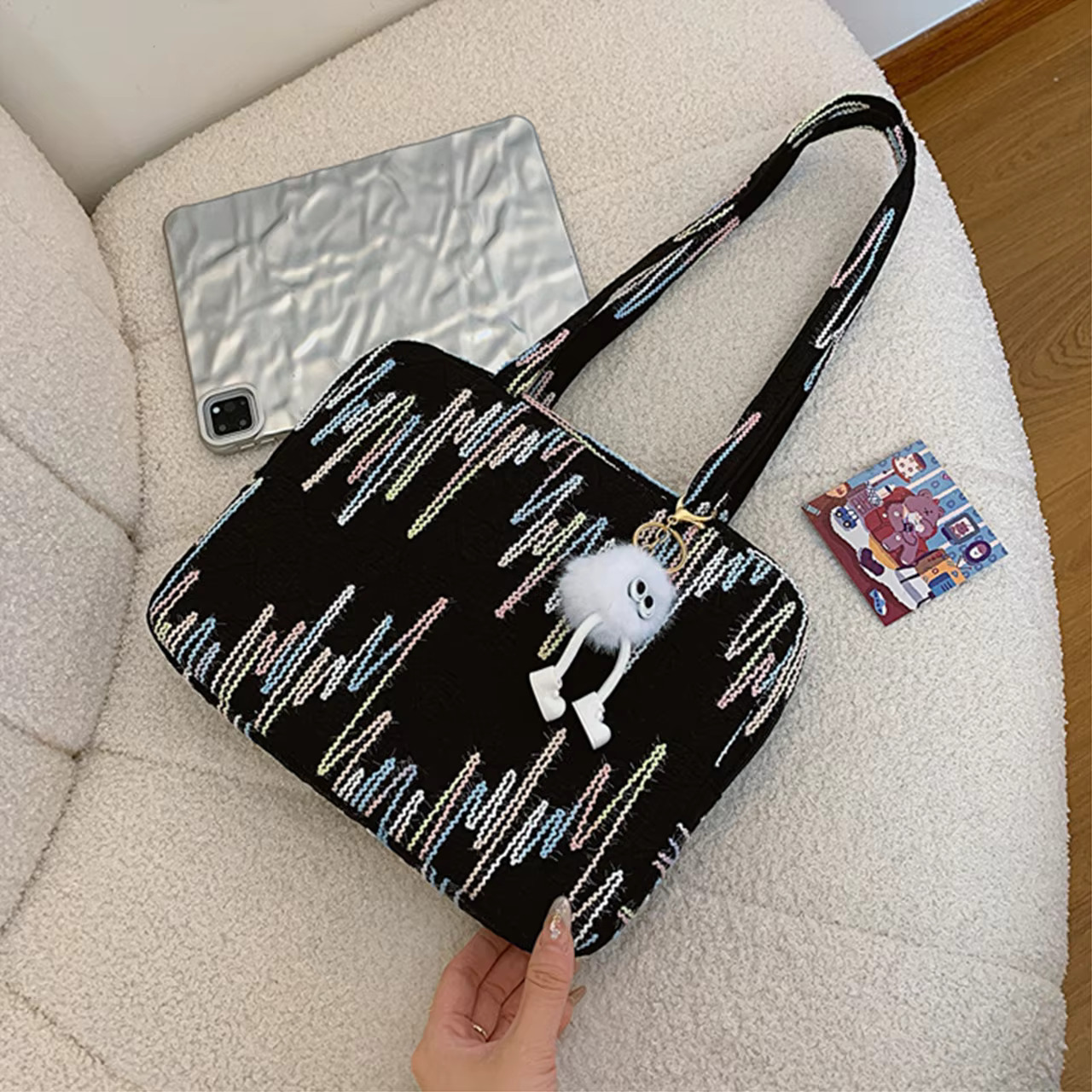 11 13 14 15 Inch Laptop Handbag Large Capacity Shockproof Notebook Bag Cute Breathable for Ipad/book/Xiaomi/Lenovo