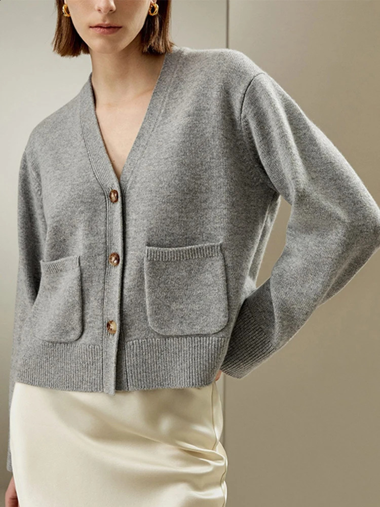 Casual Knitted Cardigan Pants Set Women V-neck Long Sleeve Sweater Wide Leg Trousers 2 Piece Sets in Matching Lady Outfit 250113