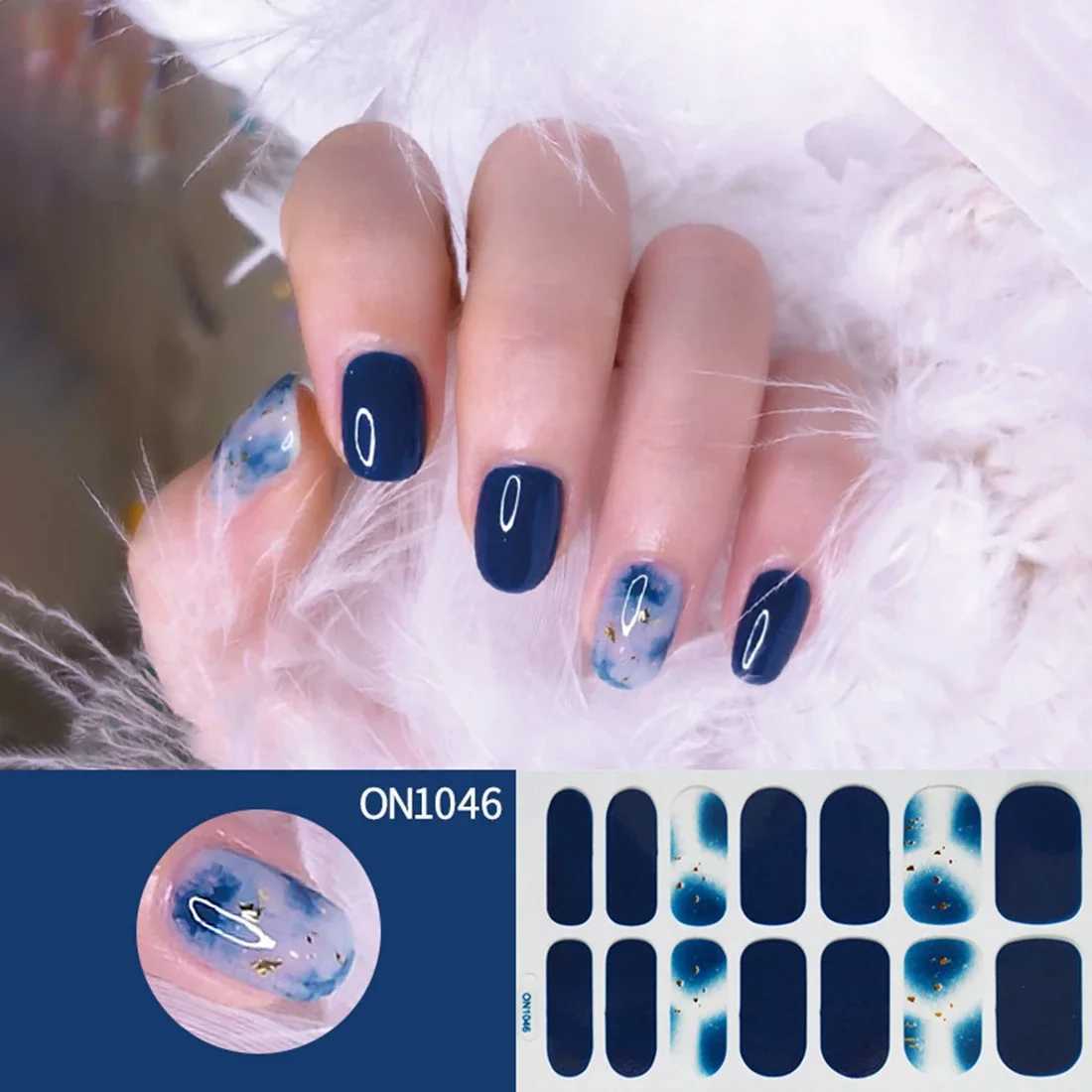 Fashion Transparent Cat Magnetic Semi Cured Gel Nail Stickers UV/LED Baking Lamp Gel Nail Paste Wraps Gel Polish Color DesignXJ250120