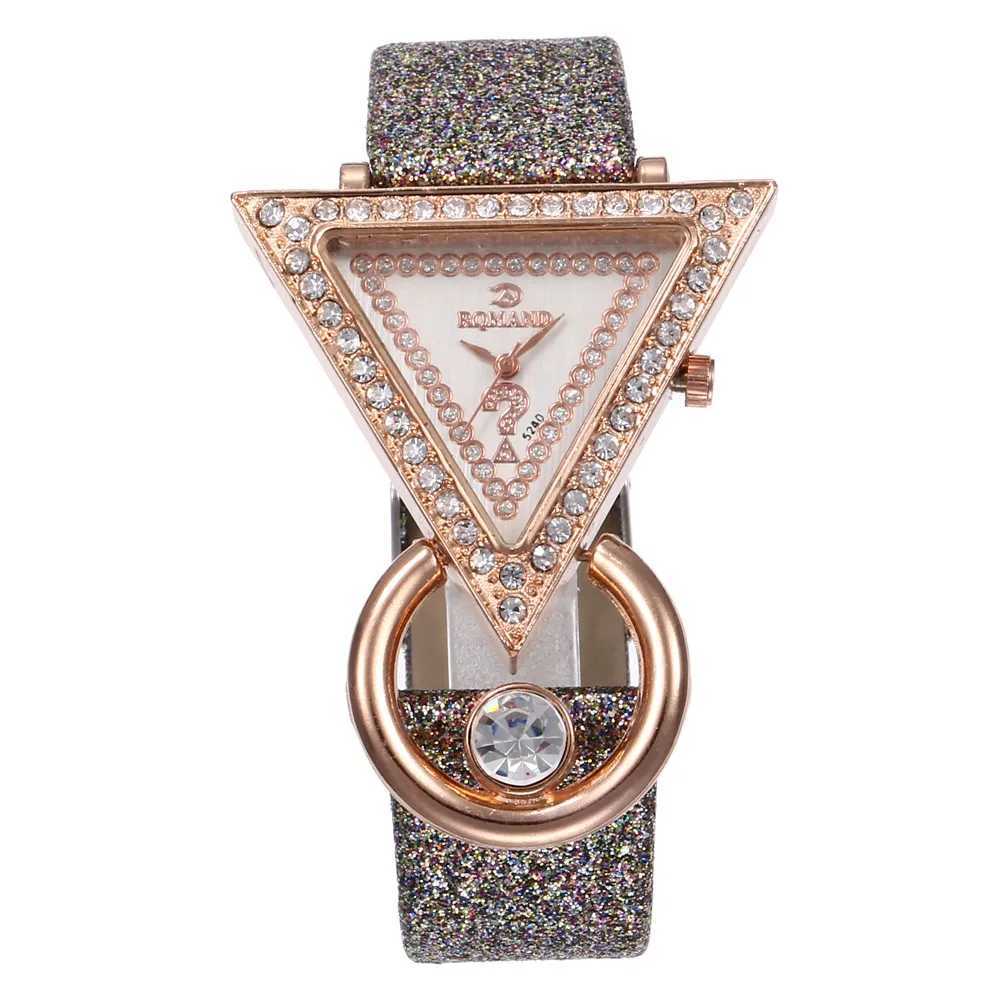 2020 Fashion Triangle Watches Wen Luxury Diamond Watches Ladies Quartz Wristwatches Cheap Pr Sing Womens Watch X250203