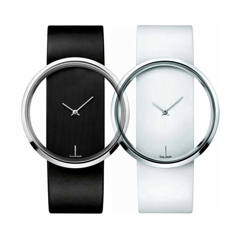Classic Wen Watches Fashion Casual Hollow Transparent Watch Leather Strap Quartz Watch Cheap Pr Dropsing Womens Watch X250203
