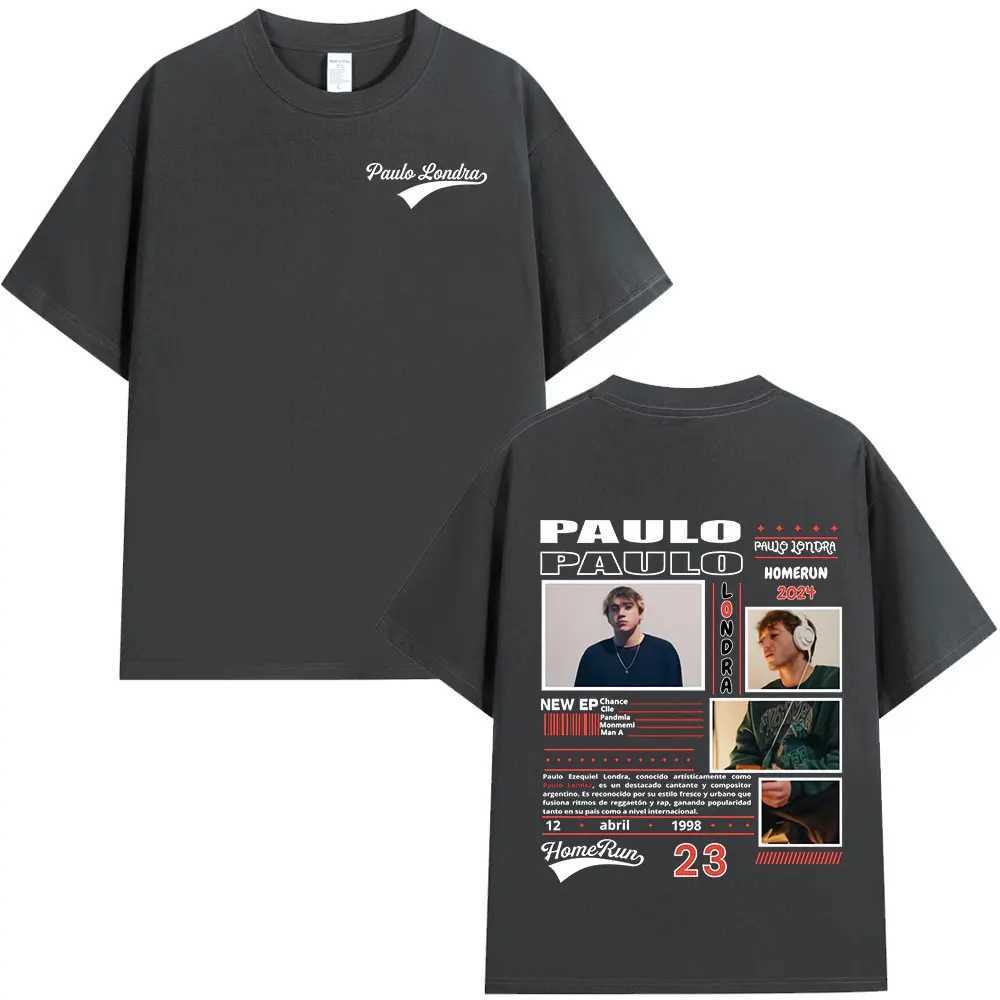 Rapper Paulo London Album Merch T-shirts Mens Women Clothing Fashion Hip Hop Oversized T Shirts Cotton Cozy Short Sleeve T-shirt X250203