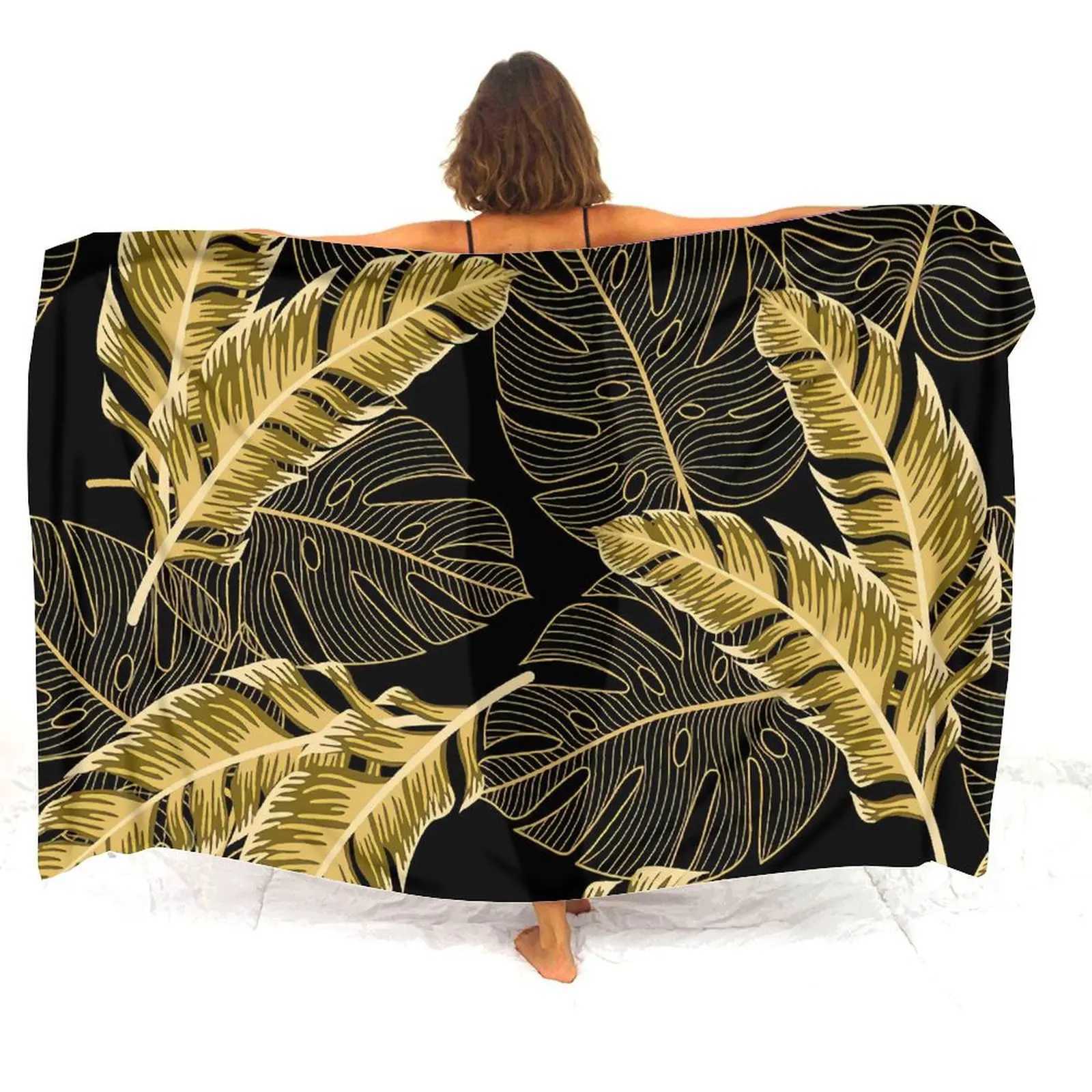 Haiian Tropical Elegant Sarong Shl Custom Polynesian Floral Print Tribal Ethnic Pattern 3d Printed Seaside Sun Shl ron W250120