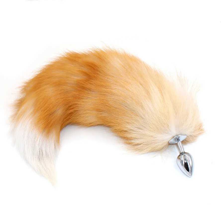 Fox Tails Anal Plug Metal Anal Sex Toys Butt plug Sex Games Role play Cosplay Toys Drop ShippingXJ250121