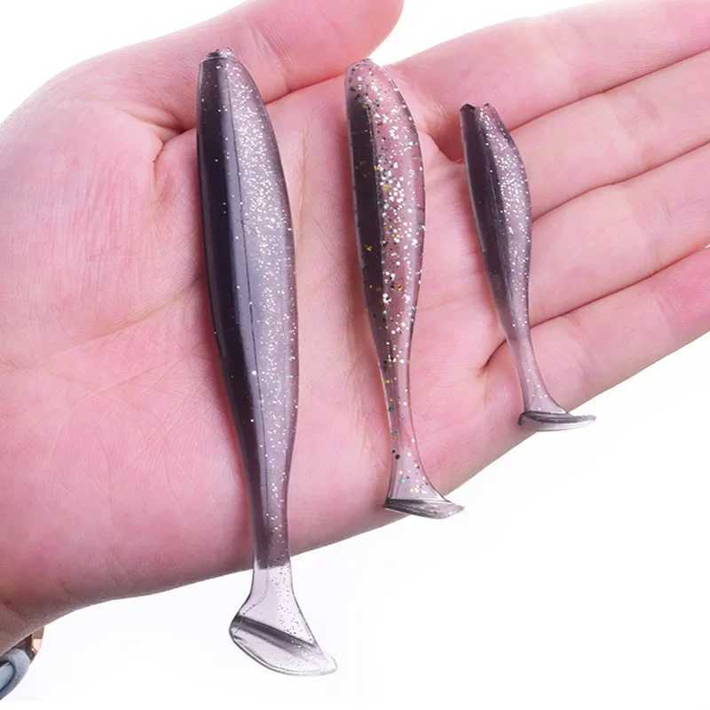 WDAIREN Soft Lure 5cm 7.5cm 9.5cm Doubor Shad Silicone Wobblers Fishing Worm Artificial Baits for Bass Sea Fishing TackleXJ250122