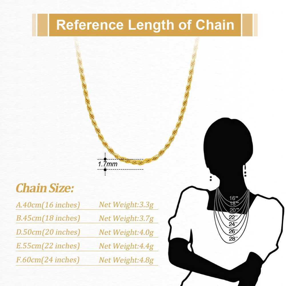 KISS MAN 925 Sterling Silver Diamond-Cut Rope Chain Necklace with 18K Gold for Women1.2mm Width Necklace Jewelry SC29XJ250114